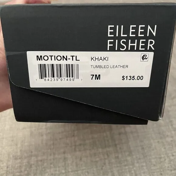 EILEEN FISHER Motion Sandal Size 7 Khaki Brown NEW Casual Comfort Modern Thong