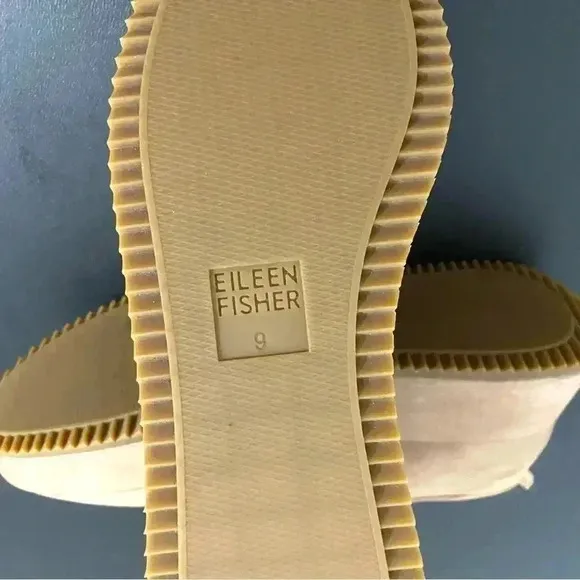 Eileen Fisher Max Platform Wedge Loafers Neutral Tan Leather