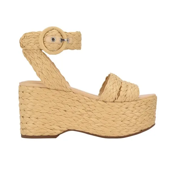 Espadrilles wedges natural tan sandals vacation shoes boho