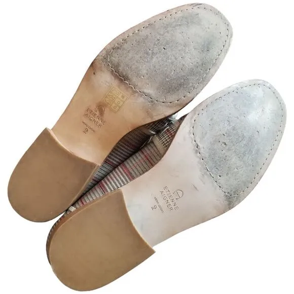 ⭐️ Etienne Aigner Elle Glen Check Loafers sz 9M