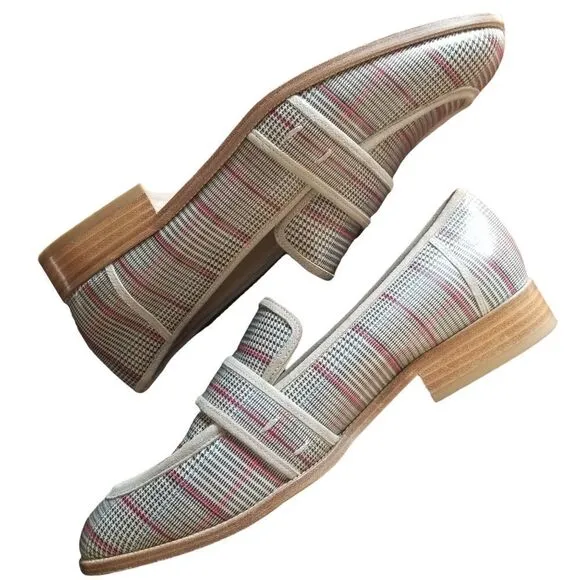 ⭐️ Etienne Aigner Elle Glen Check Loafers sz 9M