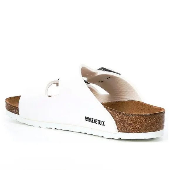 EUC Size 33/2-2.5 Kids White Birkenstock Arizona Slip-On Sandals!