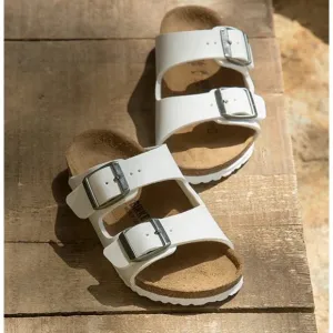 EUC Size 33/2-2.5 Kids White Birkenstock Arizona Slip-On Sandals!