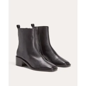 Everlane The City Boots in Black Leather 7 New Womens Booties
