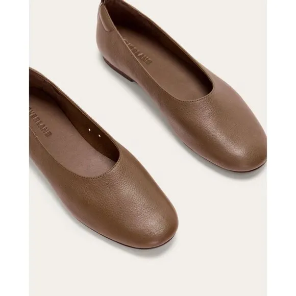 Everlane The Day Glove in Cocoa Leather 10.5 New Womens Shoes Loafer Flats