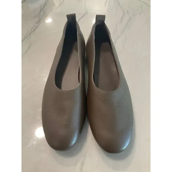 Everlane The Day Glove in Cocoa Leather 10.5 New Womens Shoes Loafer Flats