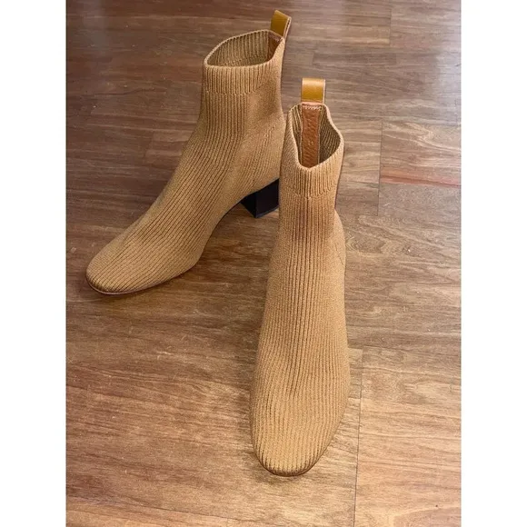 Everlane The Glove Boots in Toffee New Womens Knit Ankle Bootie