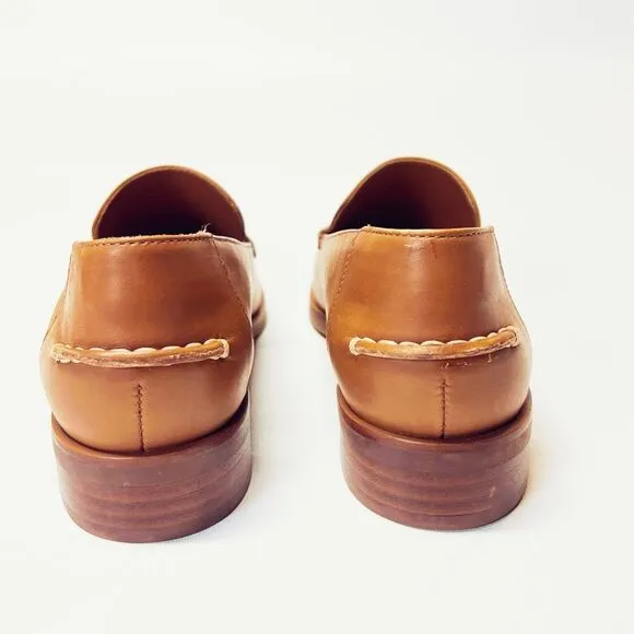 Everlane The Modern Loafer in Camel Brown Leather Shoes Size 7 New
