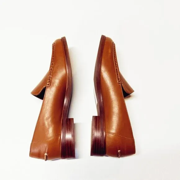 Everlane The Modern Loafer in Camel Brown Leather Shoes Size 7 New