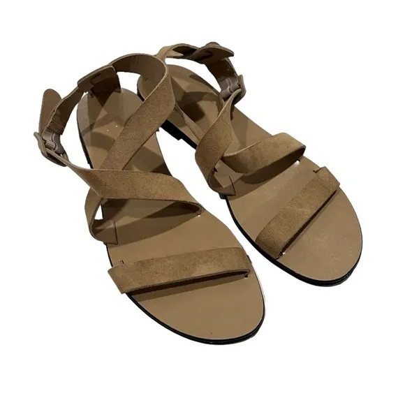 Everlane the modern wrap leather strap sandals