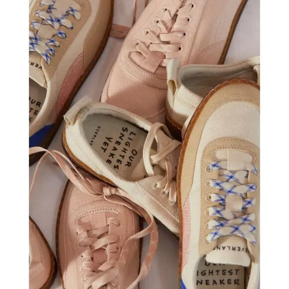 Everlane The Tread-Bare Sneakers in Canvas 9 New Womens Athletic Shoe