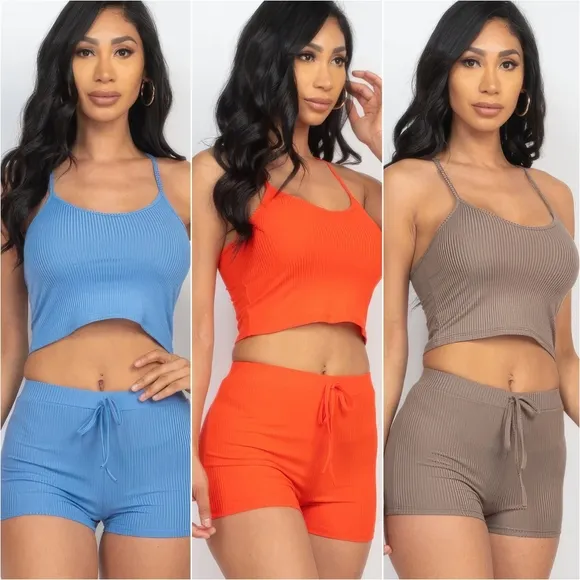 Everyday Ease Ribbed Set - Black