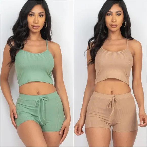 Everyday Ease Ribbed Set - Black