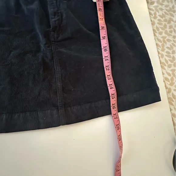 Faherty Blueish? Stretch Corduroy Organic Cotton Lyocell Blend Mini Skirt NWT 8