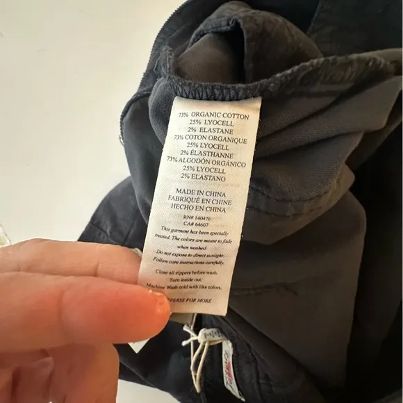 Faherty Blueish? Stretch Corduroy Organic Cotton Lyocell Blend Mini Skirt NWT 8