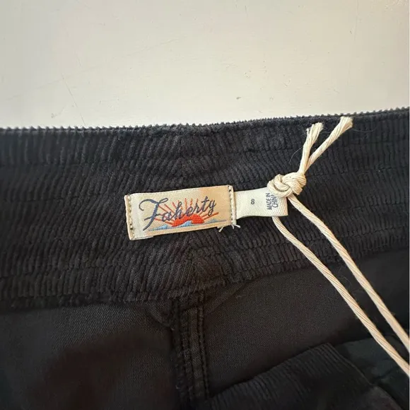 Faherty Blueish? Stretch Corduroy Organic Cotton Lyocell Blend Mini Skirt NWT 8