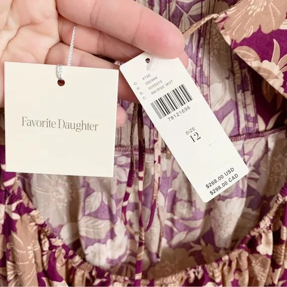 Favorite Daughter The Mirka Midi Dress 12 Red NWT