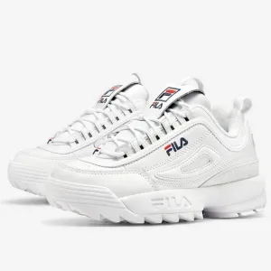 Fila &quot;Disruptor II Premium&quot; Platform Chunky White Sneaker | Men's Size 10.5