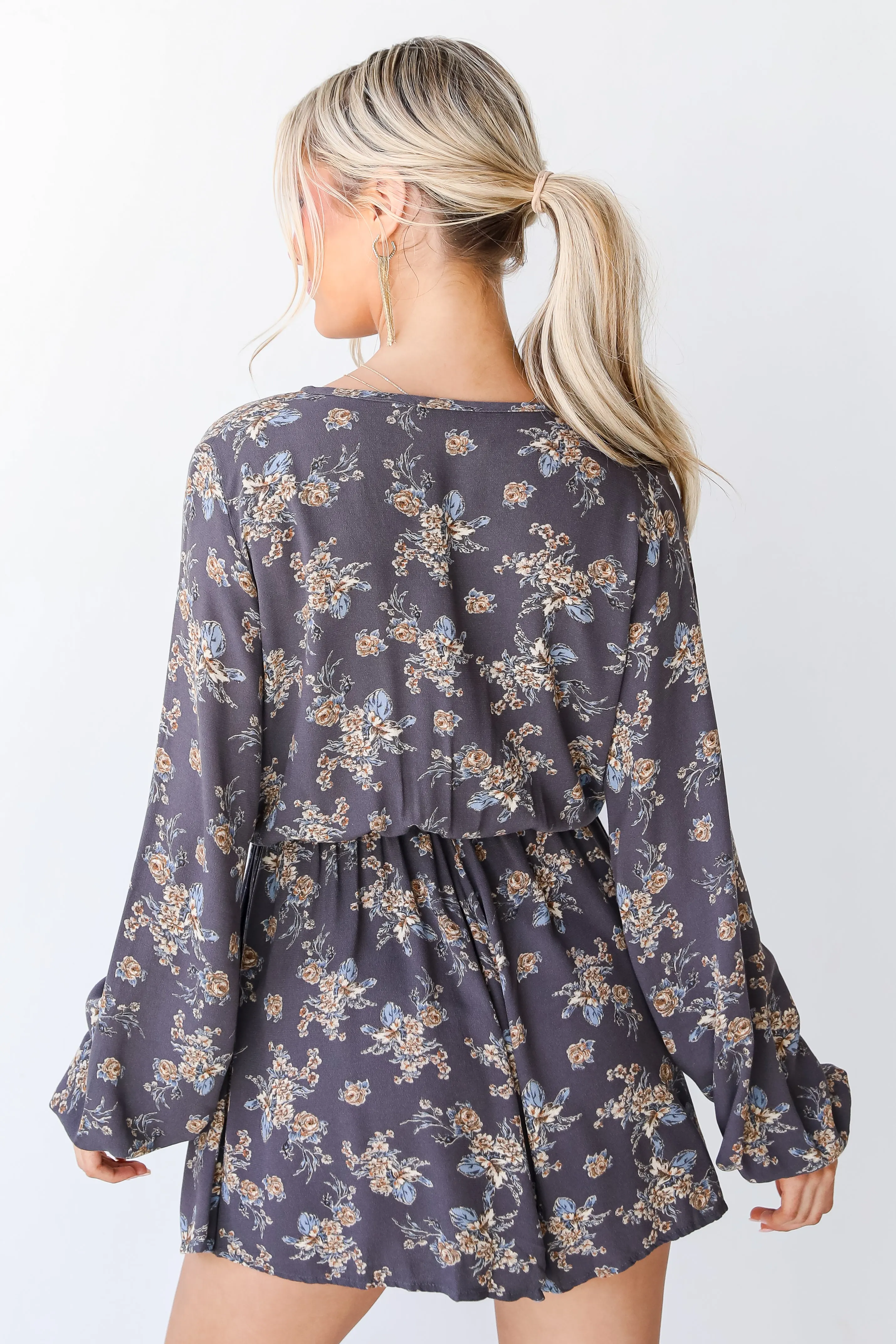 FINAL SALE - Blossom With Style Floral Romper