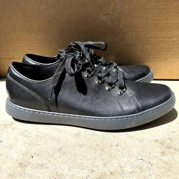 FitFlop Christophe Skandi Leather Sneaker Low Top Slip Resistant All Black 11