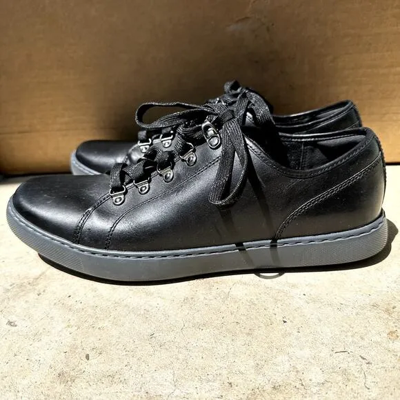 FitFlop Christophe Skandi Leather Sneaker Low Top Slip Resistant All Black 11