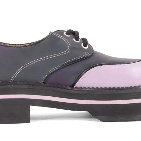 Fluevog NWOB Fresh Vogs FV1 vintage style holographic purple loafer 9/9.5