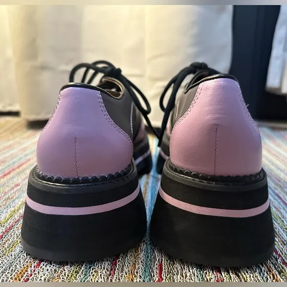 Fluevog NWOB Fresh Vogs FV1 vintage style holographic purple loafer 9/9.5