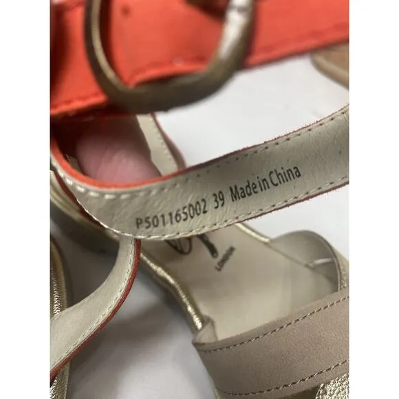 FLY London Leather Multi-Strap Sandals - Cune165Fly 39 EU/8.5 US Multi-Color NIB