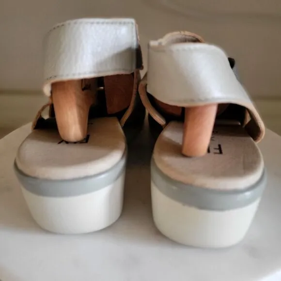 Fly London Nisi Platform Wedge Sandals - EU 39