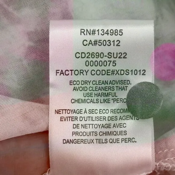 For Love &amp; Lemons Pink Tie Dye Devon Shirt Dress 100% Bamboo Size M Barbiecore