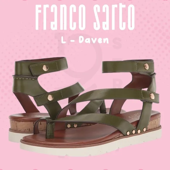 Franco Sarto | Daven Gladiator Sandals | Olive Green | Woman’s 9.5