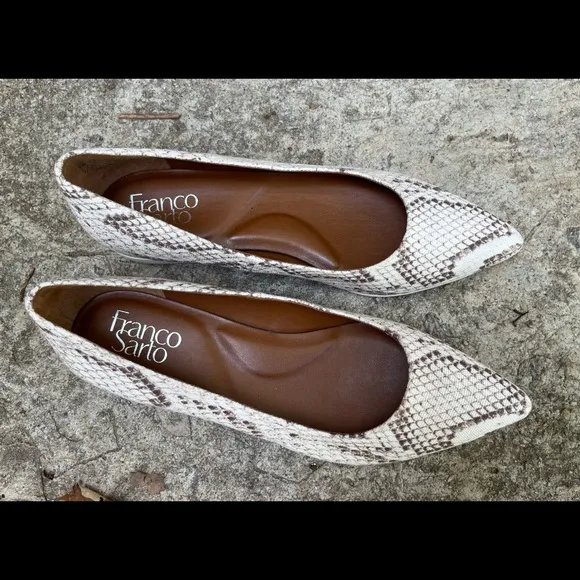 Franco Sarto Woman’s New Snake Print Flats