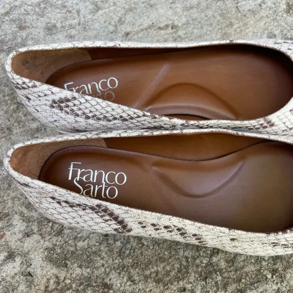 Franco Sarto Woman’s New Snake Print Flats