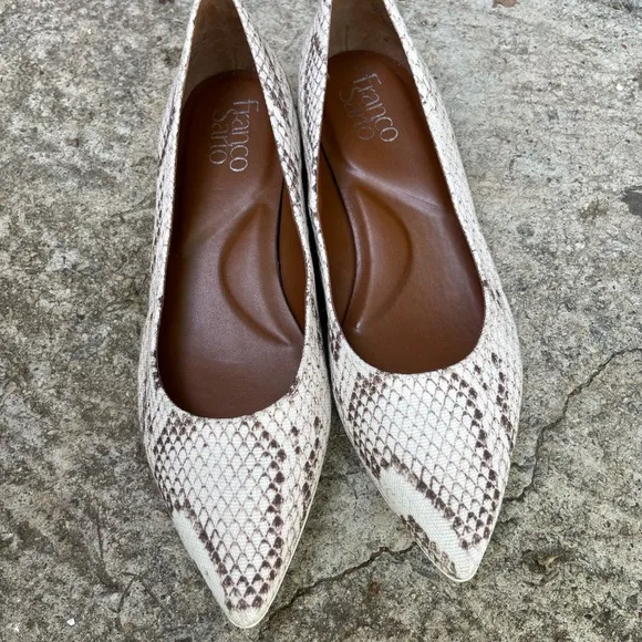 Franco Sarto Woman’s New Snake Print Flats