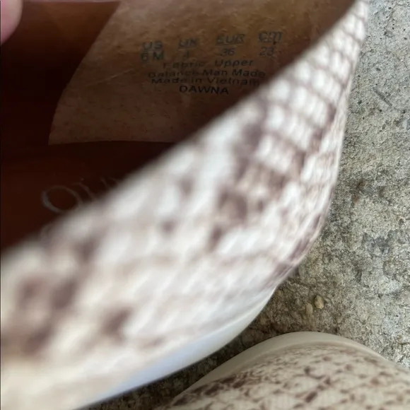 Franco Sarto Woman’s New Snake Print Flats