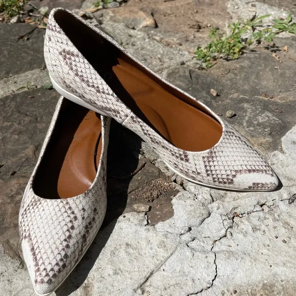 Franco Sarto Woman’s New Snake Print Flats