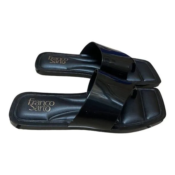 Franco Sarto Women's 7 Sorrento Thong Sandals Slides Padded Classic Stap…