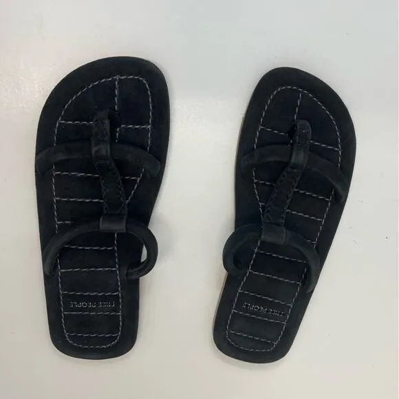 FREE PEOPLE Black Strap Sandal Hadden