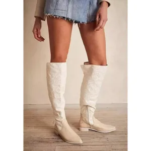Free People Bren Textile Slouch Boots Size 37