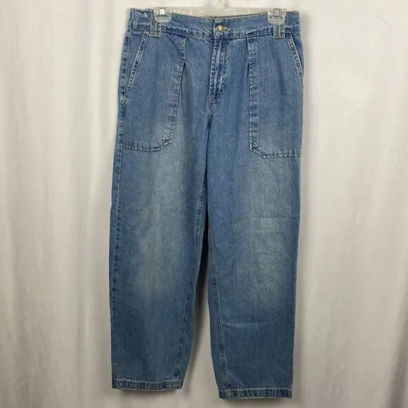 Free People Maeve Low Slung Oversized Trouser Jeans Small