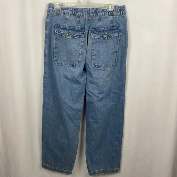 Free People Maeve Low Slung Oversized Trouser Jeans Small