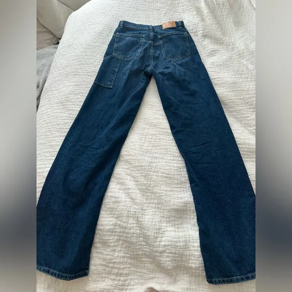 Free People Tinsley Baggy High Rise Straight Jeans Size 26