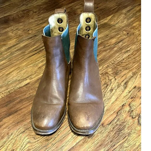 FREE PEOPLE x FARYLROBIN Janice Chelsea Boot w Grommets Size 10