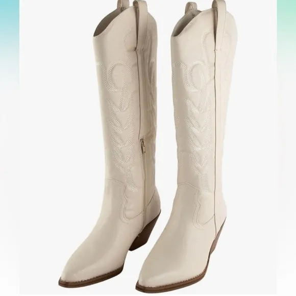 Free People x Matisse western cowboy knee high tall Boot vegan leather cowgirl