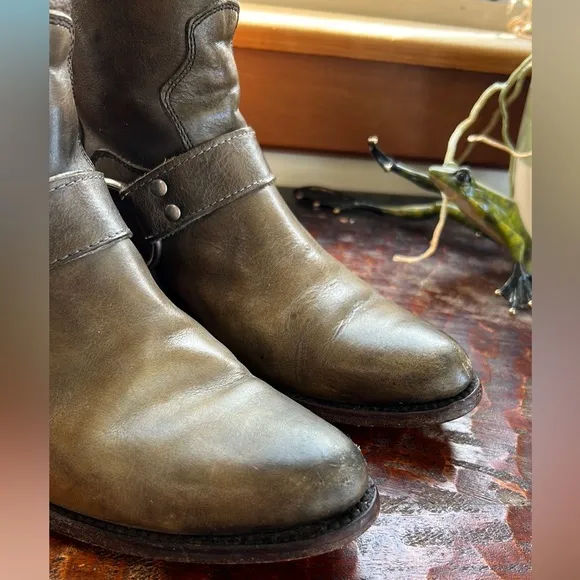 FREEBIRD BY STEVEN SANTIAGO LEATHER LOW BOOTS 🥾 BOOTIES BROWN SIZE 7