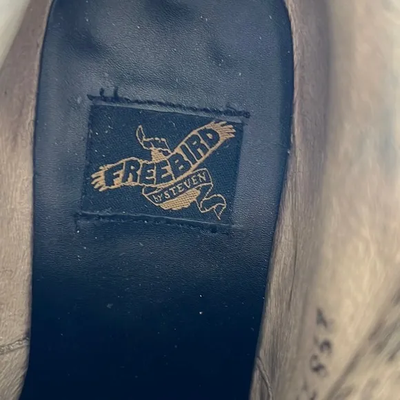 FREEBIRD BY STEVEN SANTIAGO LEATHER LOW BOOTS 🥾 BOOTIES BROWN SIZE 7