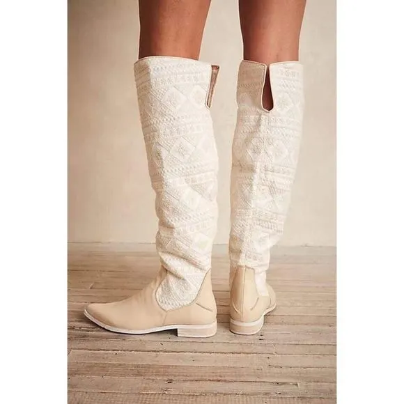 Free People Bren Textile Slouch Boots