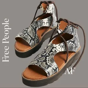 FREE PEOPLE AUBREY WRAP SANDALS NEW
