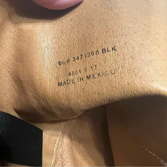 FRYE Melissa Tall Equestrian Leather Riding Boots Back Zipper Size 6.5