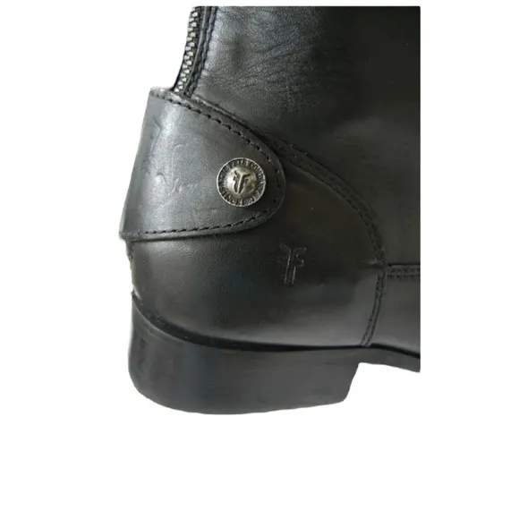 FRYE Melissa Tall Equestrian Leather Riding Boots Back Zipper Size 6.5